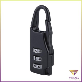 Security 3 Combination Travel Suitcase Luggage Bag Code Lock Zipper Padlock