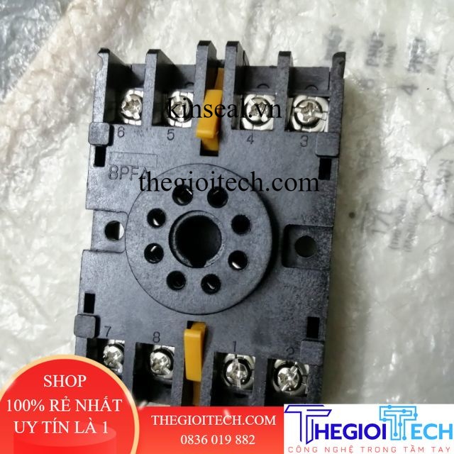 Đế rờ le đồng hồ nhiệt 8 chân tròn lớn 8PFA