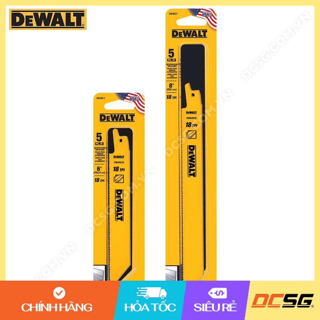 Lưỡi cưa kiếm cắt kim loại 2.4-7.9mm 18TPI DEWALT | DCSG