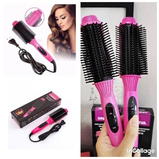 Lược điện tạo kiểu tóc nova 8810 đa năng ,lược điện uốn cụp - uốn xoăn - dập xù phồng, tạo kiểu tóc - gia dụng xanh