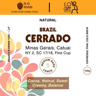 Cà phê rang Espresso Brazil Cerrado NY2 Natural | G.O Cafe Roastery