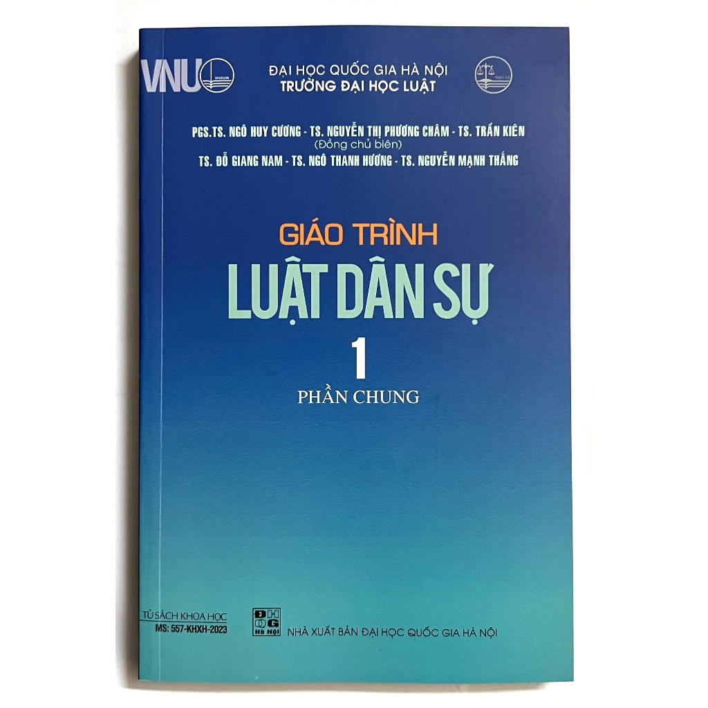 Sách Giáo Trình Luật Dân Sự 1 (Phần Chung)