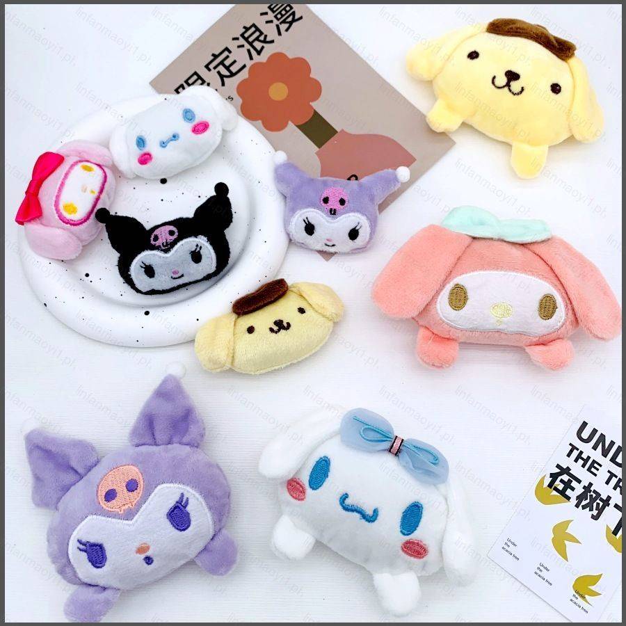 Nana sanrio Phụ Kiện Cài Túi Xách / Giày / Vớ Bằng Vải Bông Họa Tiết Hoạt Hình melody pompom purin Dễ Thương diy