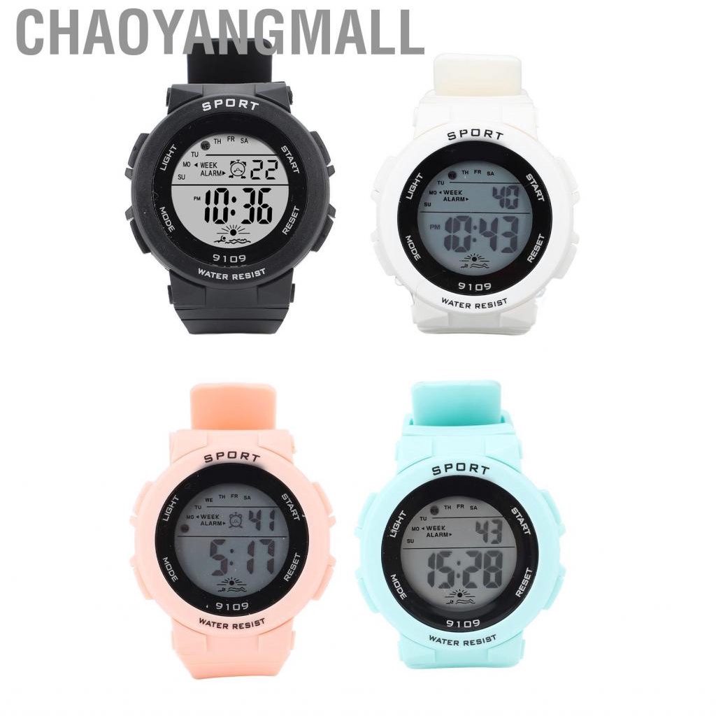 Chaoyangmall Student Electronic Watch Multifunction Waterproof Fashion Lightweight Luminous Wristwatch for Daily Sports