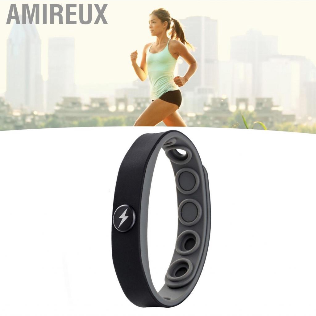 Amireux Anti Static Bracelets  Remove Silicone Comfortable Release Negative Ions Wristband Soft Portable for Playground