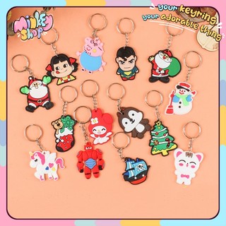 Móc khoá 1K cute + móc chìa khoá hoạt hình noel siêu rẻ dễ thương quà tặng phụ kiện túi xách balo -MINKEY