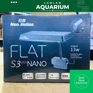 Đèn Led kẹp thành hồ cho bể cá, thủy sinh Đèn S3 NANO Plus đỏ cá không đỏ nước Ánh sáng đẹp, nỗi bật.