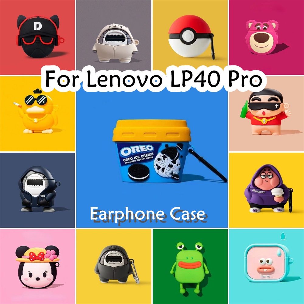 Ốp Điện Thoại Silicon Mềm Hình Cá Mập Hoạt Hình Sáng Tạo Cho lenovo lp40 pro no.2