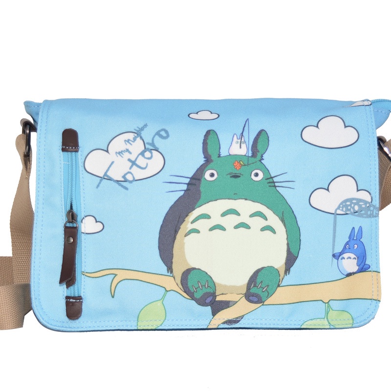 Túi Đeo Vai Vải canvas In Hình totoro Đáng Yêu