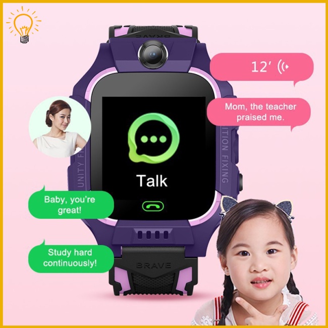 Đồng Hồ Thông Minh z6 Chống Thấm Nước Màn Hình Cảm Ứng 1.44-inch Có Ngăn Để Thẻ sim Cho Bé