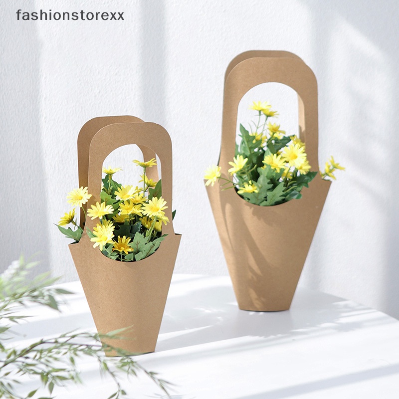 1 Hộp Giấy kraft Gói Hoa / Quà / Trang Trí Nhà / Tiệc Cưới vvn