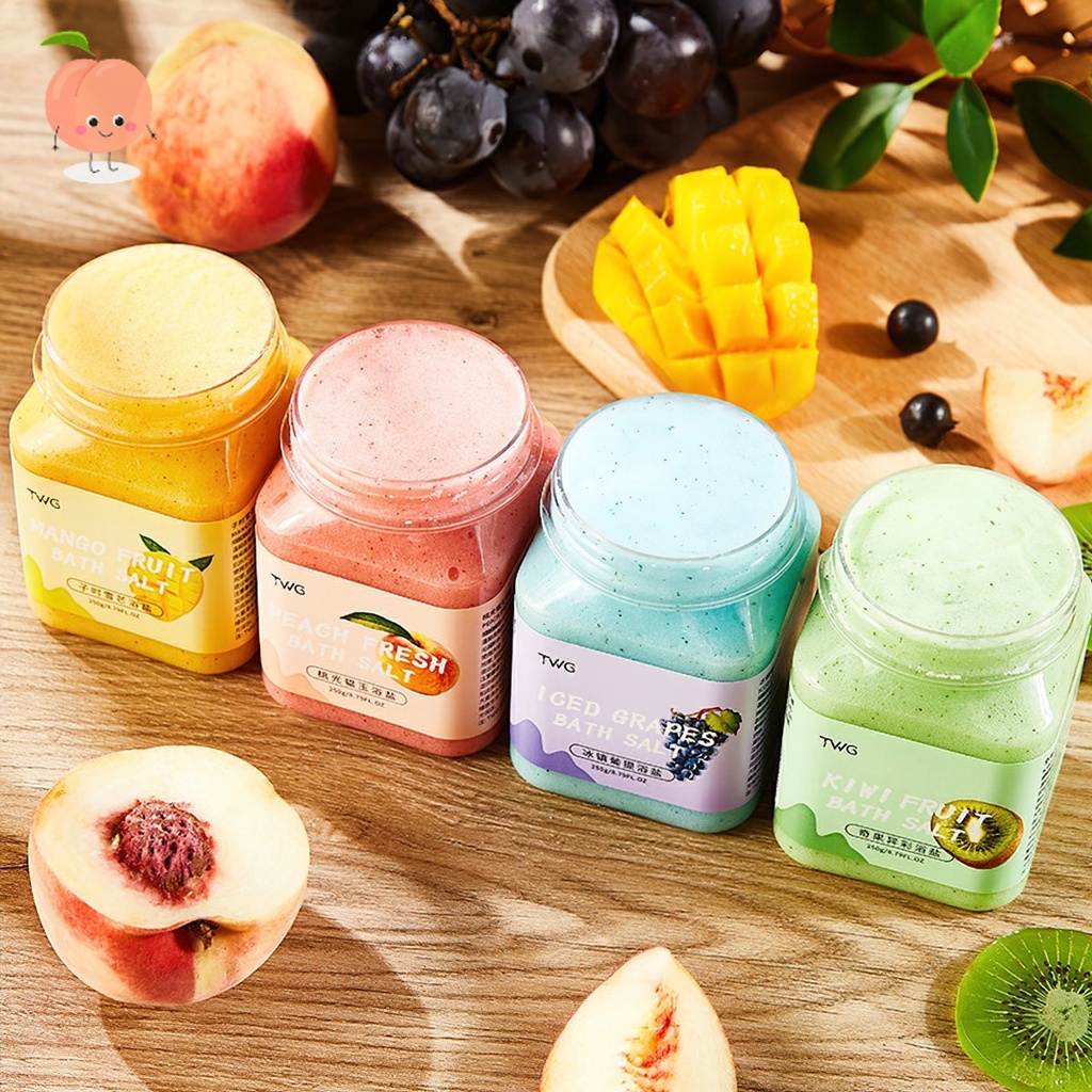 Tẩy tế bào chết da chết trái cây 4 mùi Body PEACH đào cải thiện da viêm lông, sáng da Tẩy da chết đà