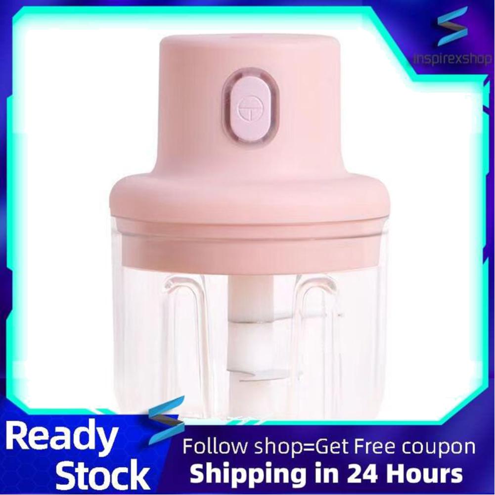 Inspirexshop Electric Garlic Grinder Mini Multipurpose Anti Slip Portable Food Processor for Complementary Home Travel