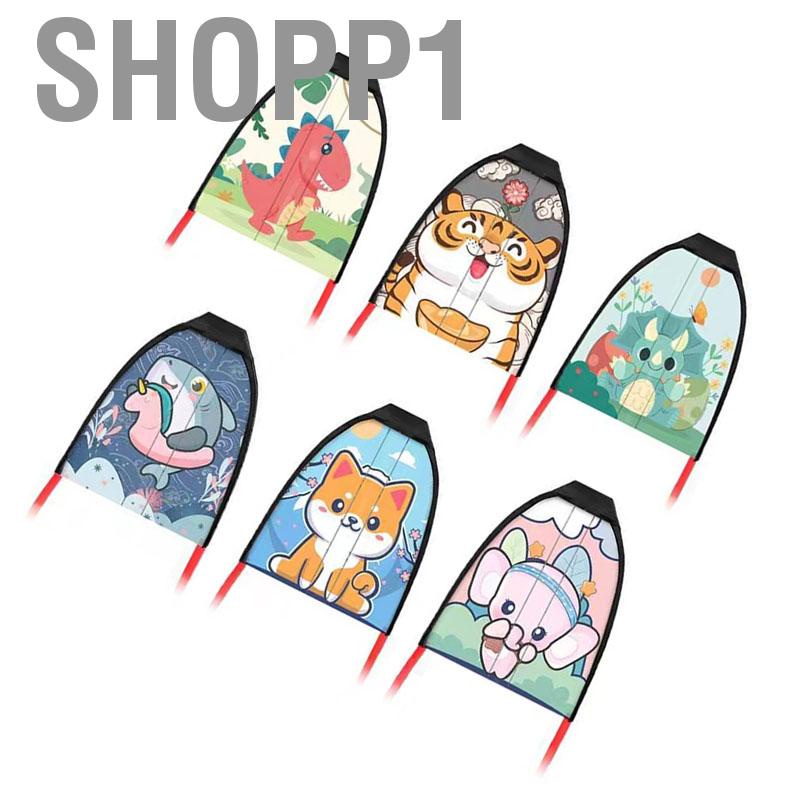 Shopp1 Children Thumb Ejection Kite Cartoon Animals Small Launcher Funny Outdoor Sports Games Toy for Kids Birthday Gifts