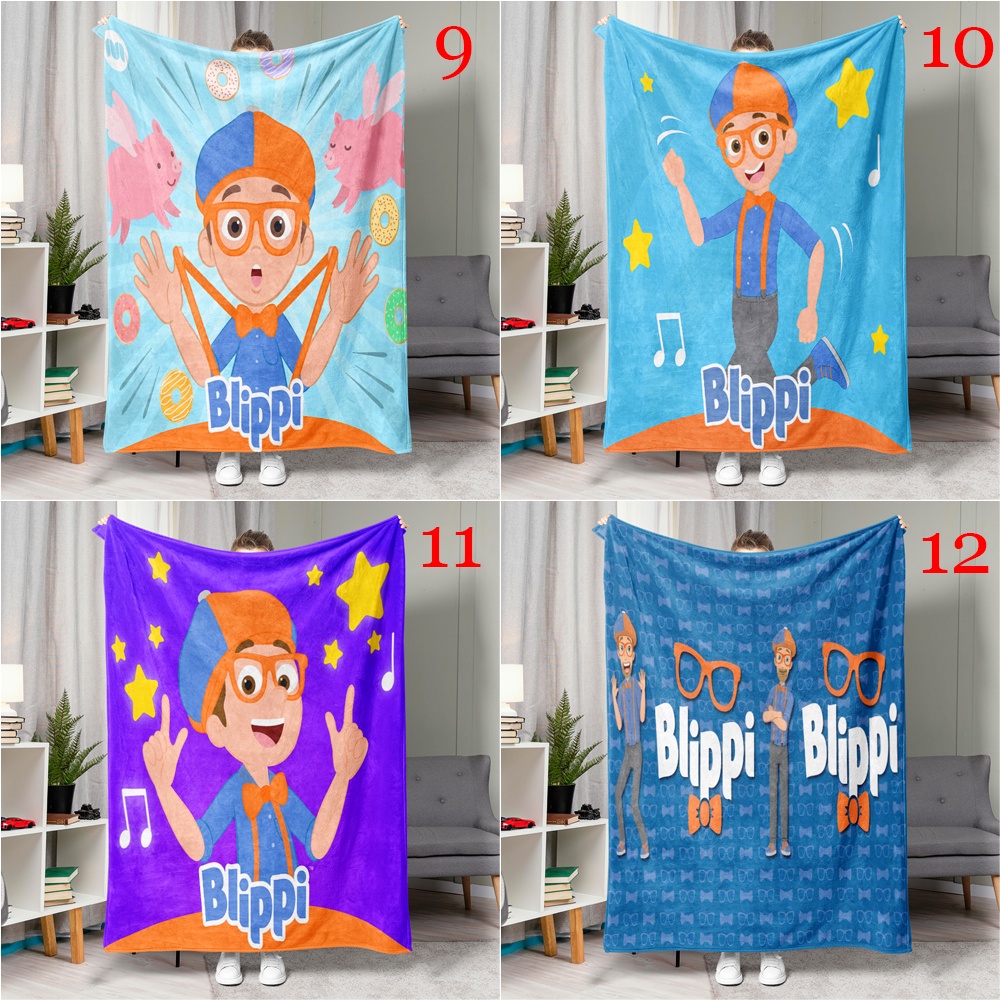Hoạt Hình Chăn flannel In Hình Hoạt Họa blippi wonders Thoáng Khí Làm Quà Tặng Tốt Nhất Cho Người Lớn