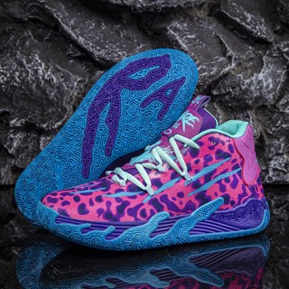 Giày Bóng Rổ Ba Quả Bóng Rổ Ramelo Bauer Cao Chống Mài Mòn Thiết Thực Cho Nam Sinh