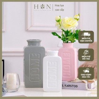 Ảnh thật - bình cắm hoa gốm sứ nhập khẩu home - han flowers