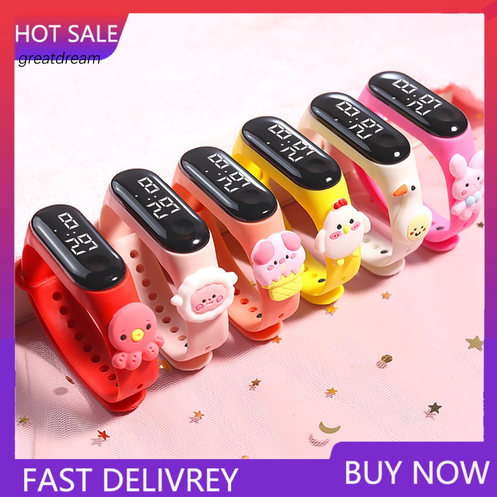 Gr Đồng Hồ Kỹ Thuật Số Thông Minh Chống Sốc Chống Thấm Nước Có Đèn led Thiết Kế Dễ Thương Sử Dụng Hàng Ngày