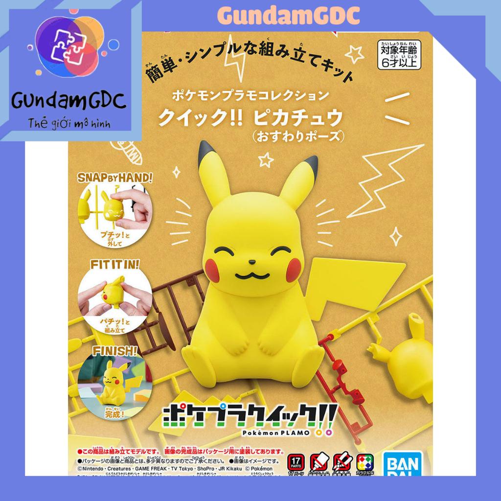 Mô hình lắp ráp Pokémon PLAMO COLLECTION QUICK!! 16 Pikachu  Bandai 4573102657015