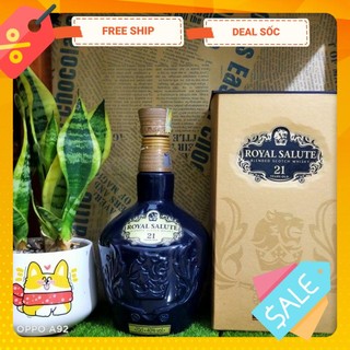 VỎ CHAI CHIVAS 21 BLUE, [RỖNG] xuất xứ Scotland