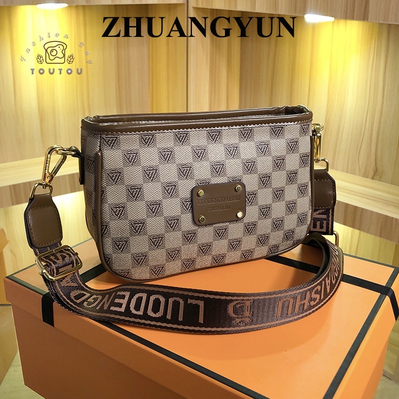 ZHUANGYUN  Túi nữ đeo vai dây xich, Túi xách Nữ đeo vai Chéo phong cách trẻ trung  2023NEW  L91TN0T 37Z230911