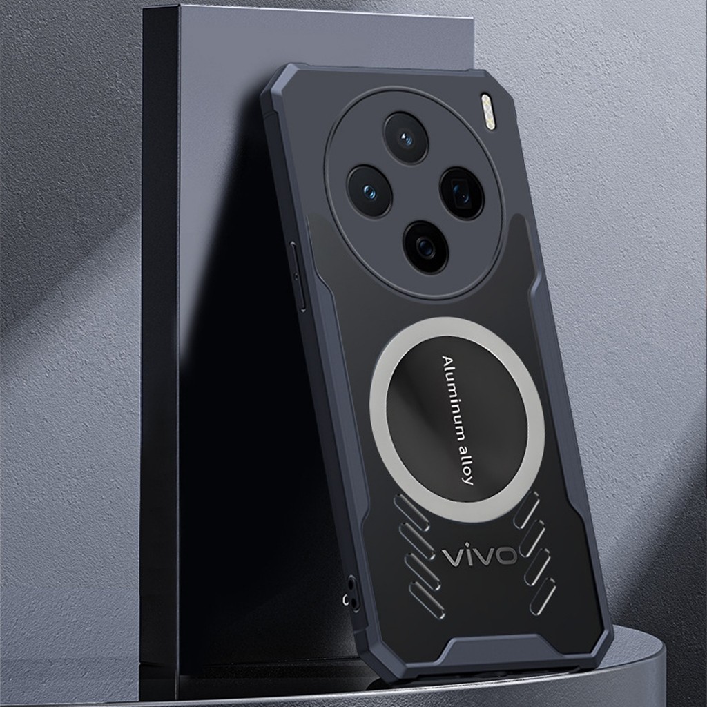 Ốp Lưng Từ Tính Tản Nhiệt Vivo X200 Pro / X100 Pro / X100S Pro / X100S, Chống Sốc Lưng Mika, Tản Nhi