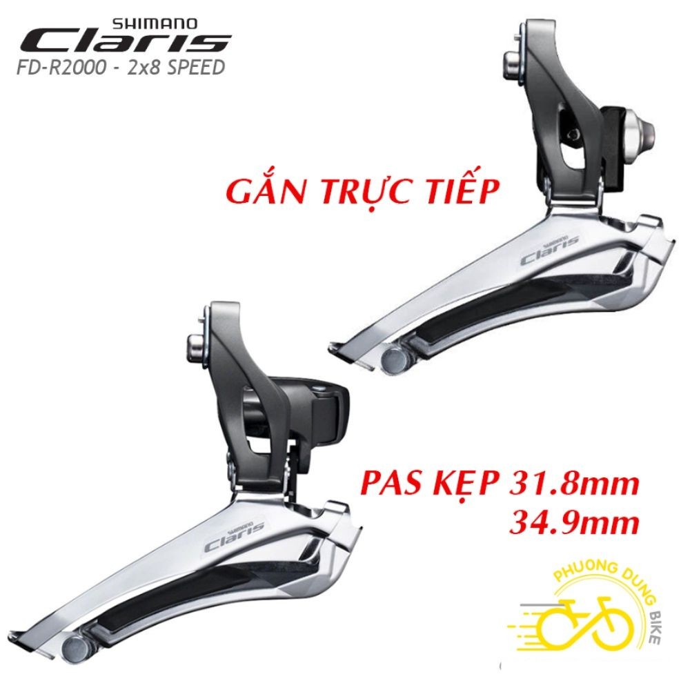 Sang đĩa (Sang đề trước) xe đạp SHIMANO CLARIS FD R2000 - Hàng chính Hãng