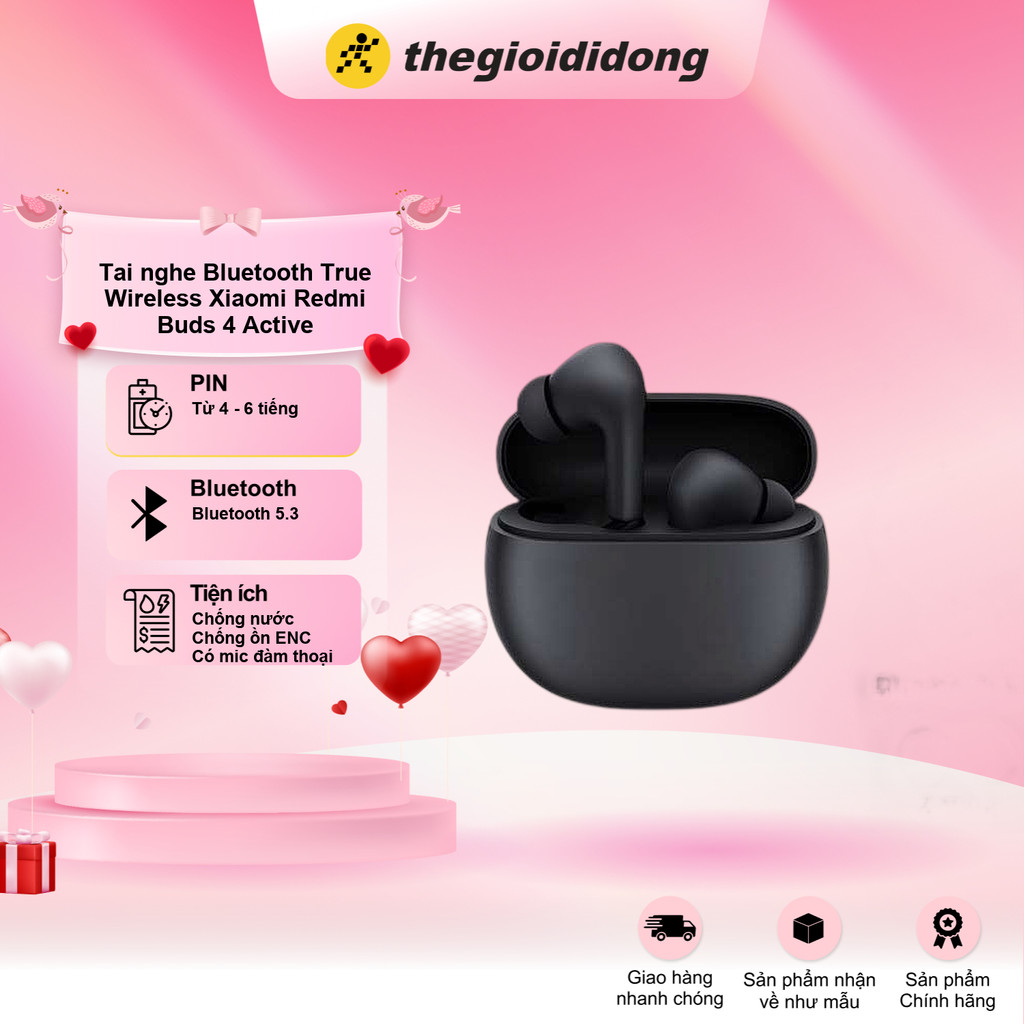 Tai nghe Bluetooth True Wireless Xiaomi Redmi Buds 4 Active