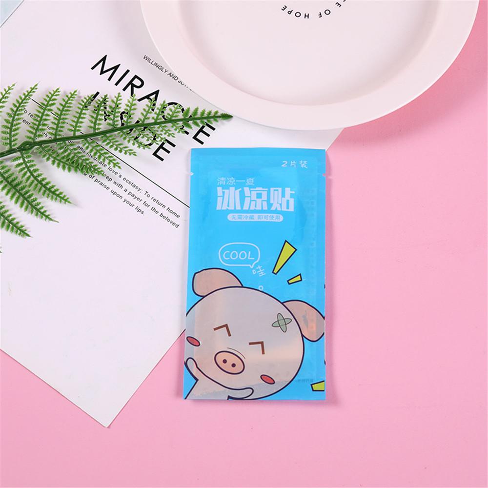 Gói 2 Miếng Dán Phòng Chống Say Nắng Và Giảm Sốt Cho Trẻ Sơ Sinh Và Người Lớn Làm Mát Cơ Thể, Giảm Giá