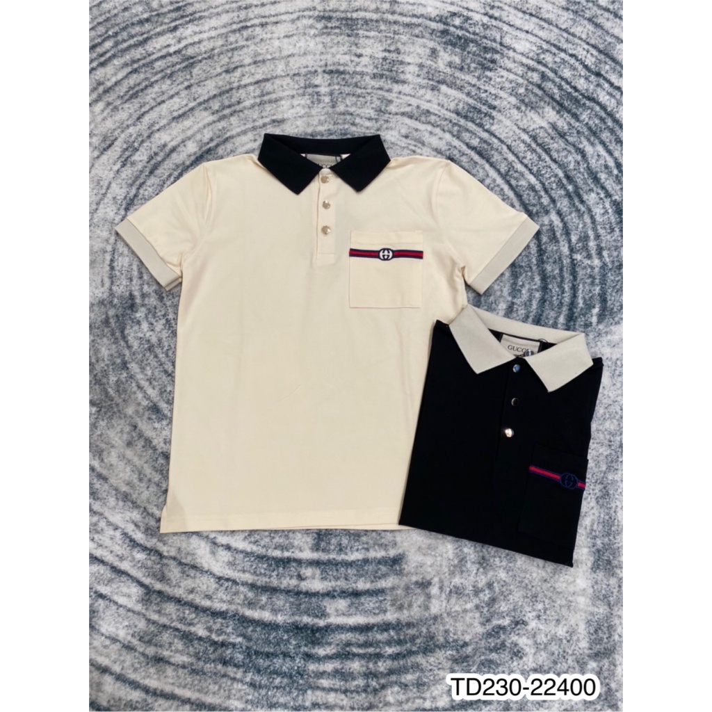 Áo polo nam G.C túi thêu logo siêu đẹp - Áo polo nam cotton be basic hot hit