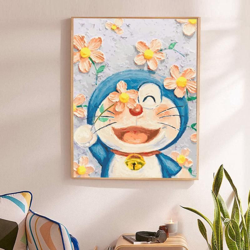 Doraemon Bộ Tranh Thêu Chữ Thập Họa Tiết Hoạt Hình Doremon 2023