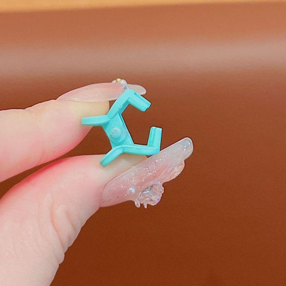 Set 50 Kẹp Tóc mini Hình Bông Hoa / Ngôi Sao / Vương Miện Màu Sắc Kẹo Ngọt Xinh Xắn