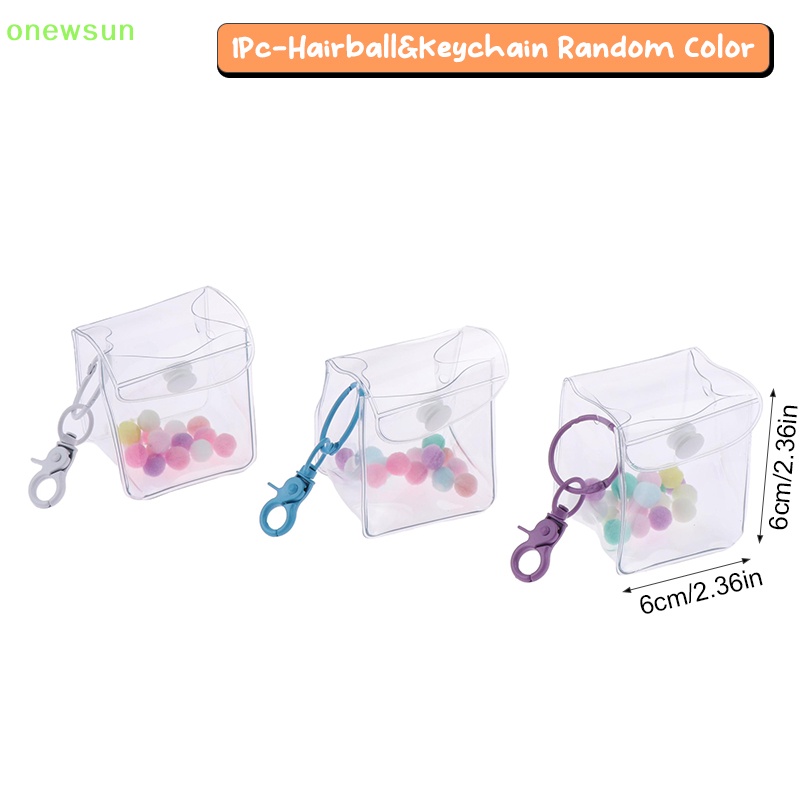 1 Bộ Túi Đựng Tiền Xu / Chìa Khóa / Tai Nghe / Túi Đựng Hình Búp Bê anime mini Trong Suốt Mới