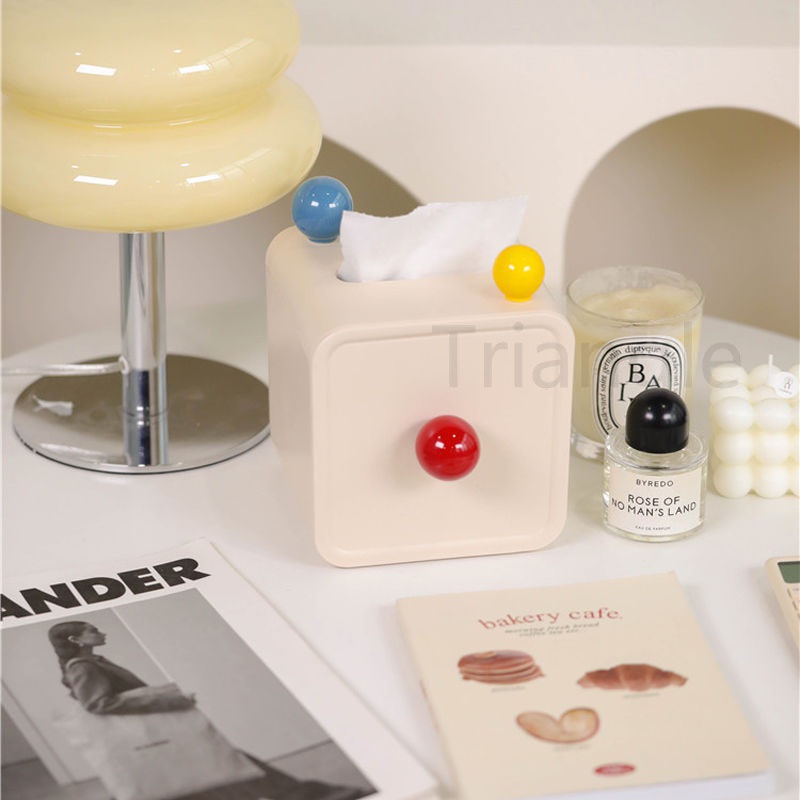 Hộp Đựng Khăn Giấy Cuộn dopamine Cao Cấp Phong Cách Bắc Âu Dễ Thương Thời Trang Trang Trí Bàn Ăn / Phòng Khách