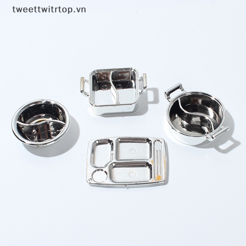 Trtop Nồi Nấu Ăn mini Tỉ Lệ 1 / 12 Trang Trí Nhà Búp Bê vn