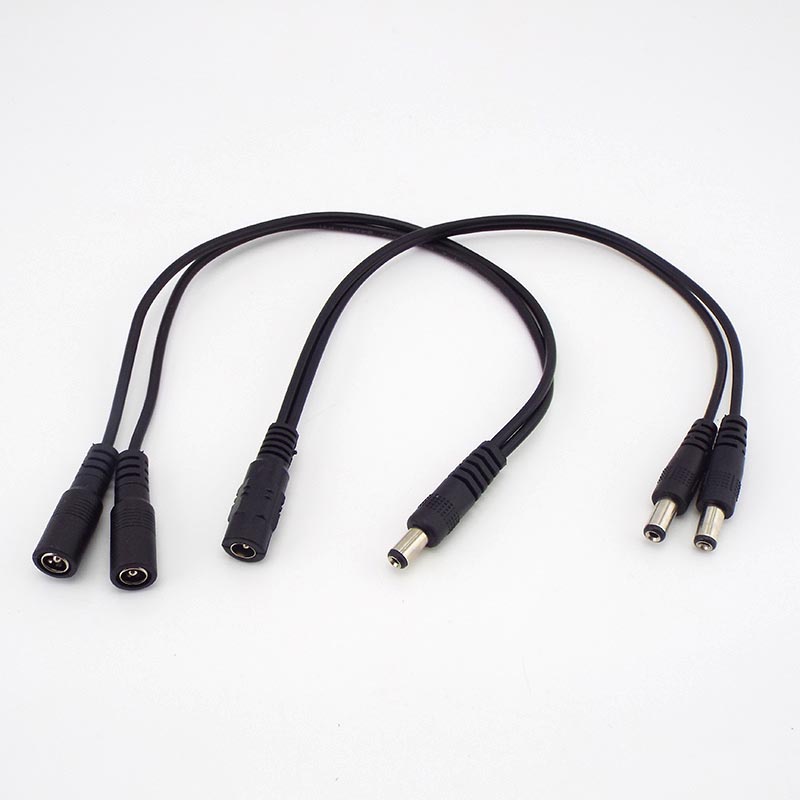 Dây Nối Nguồn dc 1 male Sang 2 male 5.5x2.1mm