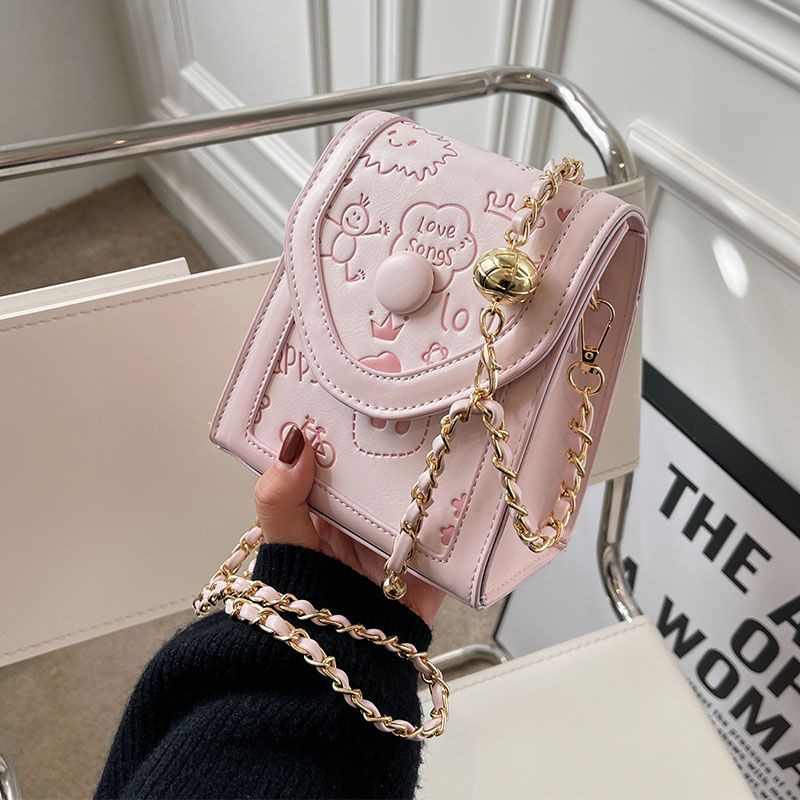 Túi Đeo Vai Phối Dây Xích Thiết Kế Mới Cao Cấp Thời Trang Dành Cho Nữ