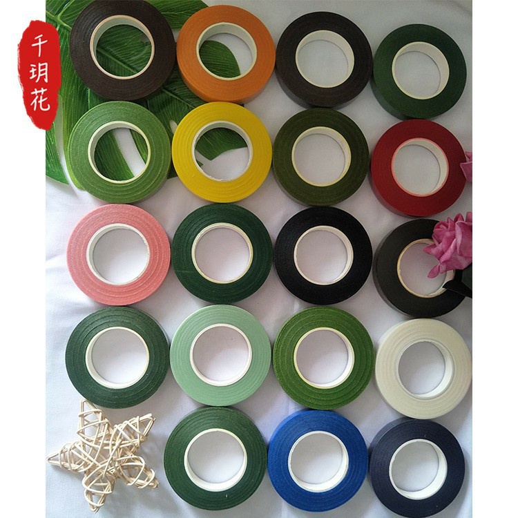 Cuộn Băng keo quấn cành hoa giấy, hoa giả, sáp đủ các màu shop 10k