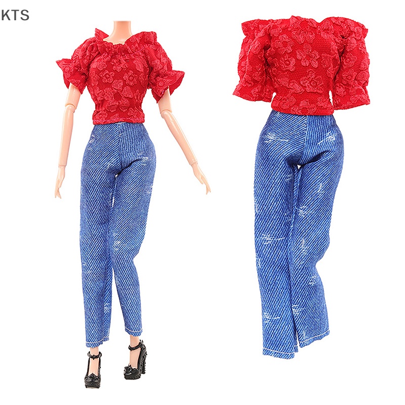 1 Bộ Đầm / Váy Ngắn / Áo Cánh Thời Trang Mùa Hè Cho Búp Bê 30cm