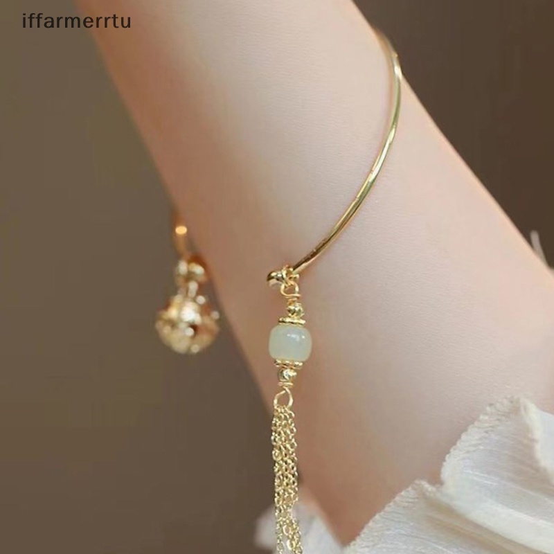 Vòng Đeo Tay May Mắn Có Chuông Phong Cách retro Dân Tộc Thời Trang Cho Nữ