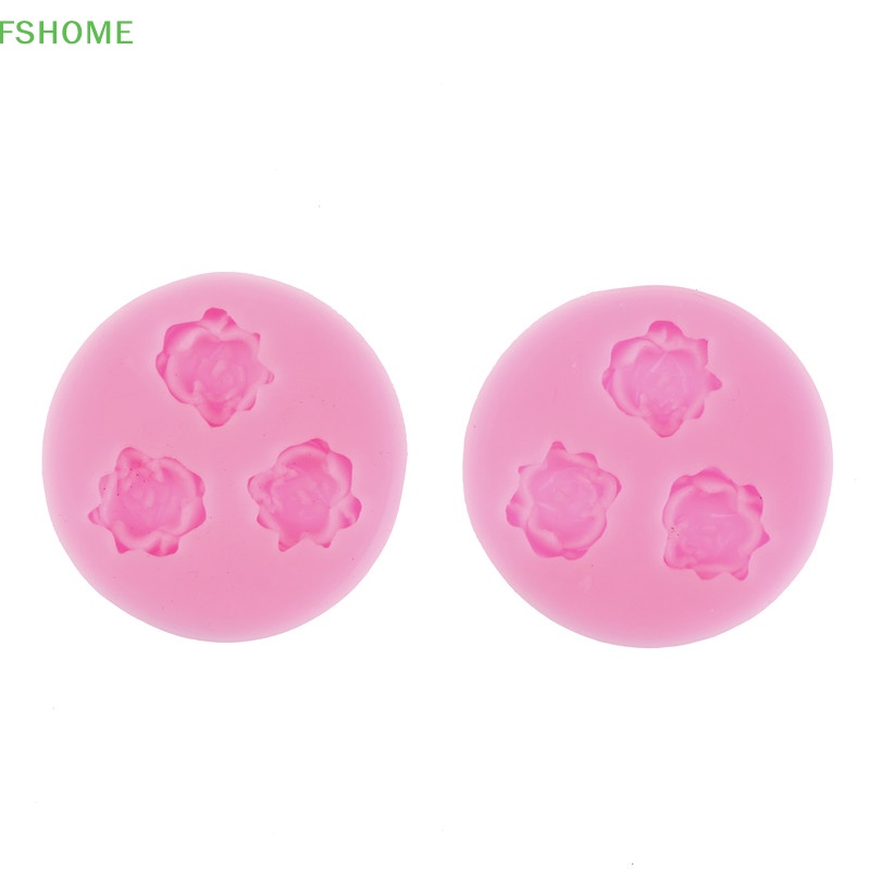 Khuôn silicone Tạo Hình Hoa Hồng 3d Trang Trí Bánh Fshn