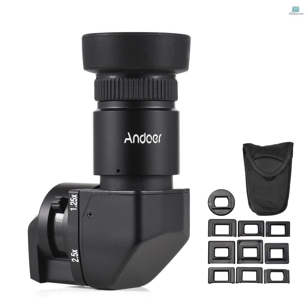 Andoer Máy Ảnh Góc Phải 1.25x / 2.5x Magia fujifi 10 Khớp Nối Cho cano