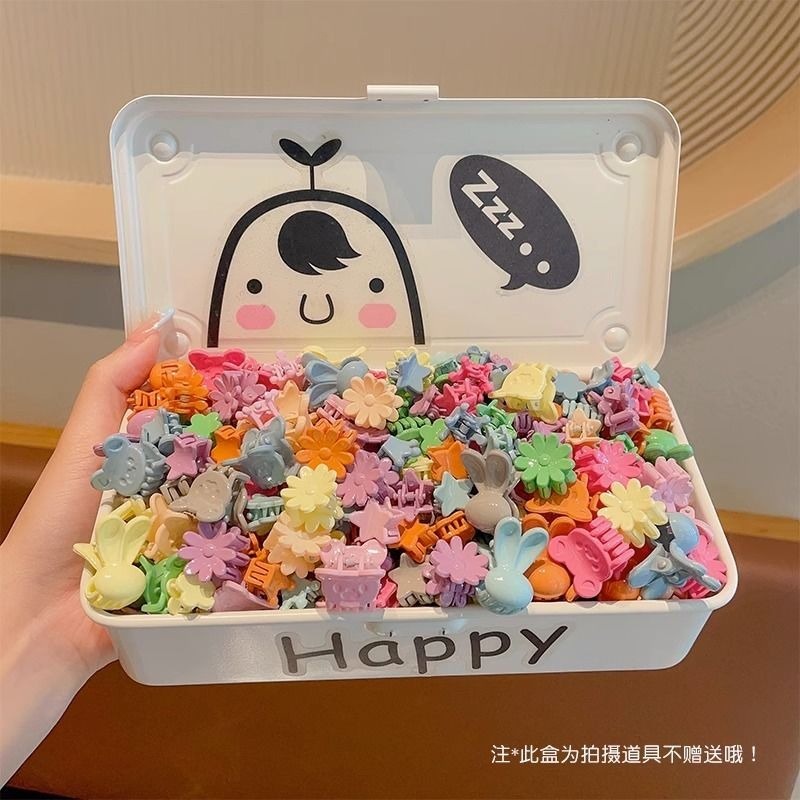 Set 100 Kẹp Tóc mini Nhiều Màu Dễ Thương Cho Bé