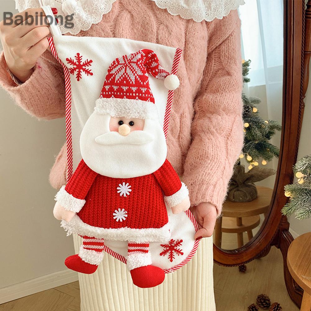 Túi Đựng Kẹo Giáng Sinh Sức Chứa Lớn Trang Trí Cây Thông Noel