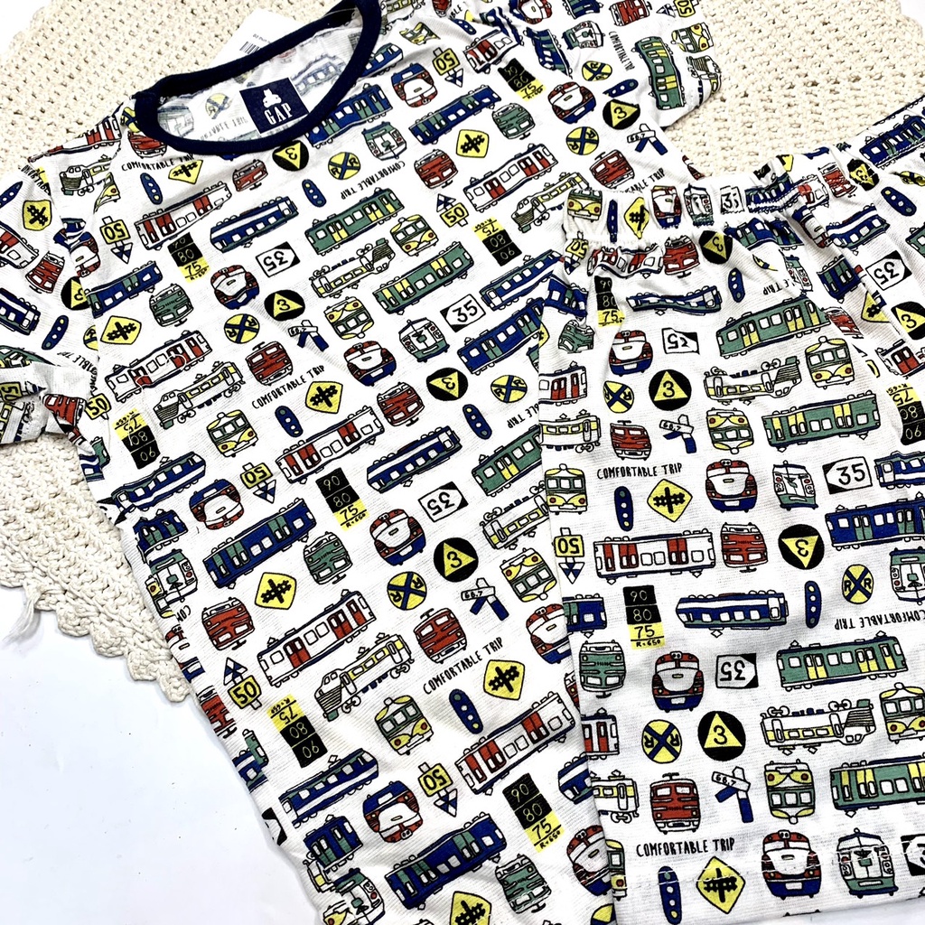 Bộ thun ngắn GAP xe lửa