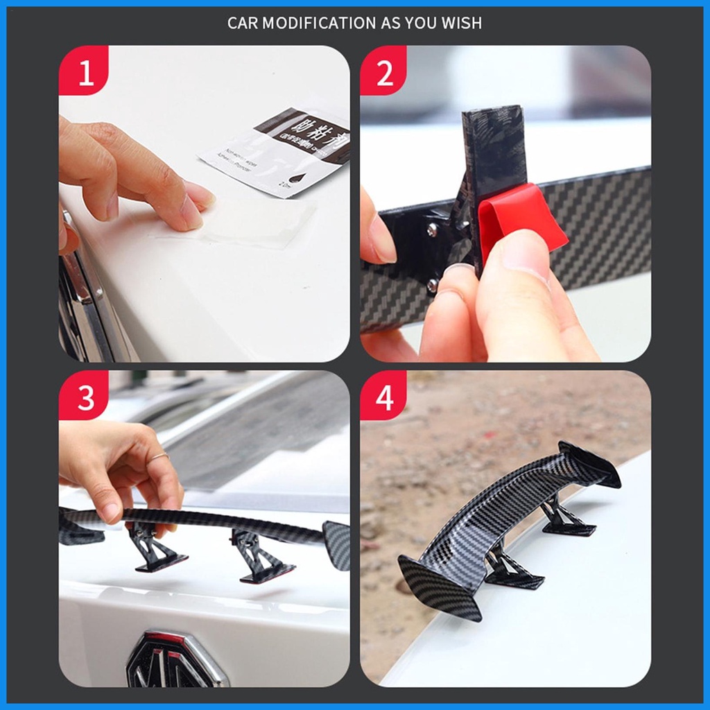 Cánh Gió mini Thông Dụng Bằng Sợi carbon Cho Xe Hơi alonvn