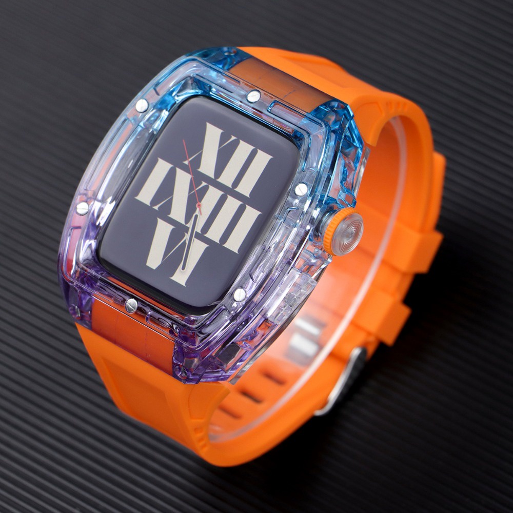 Dây Đeo silicone Màu gradient Cho Đồng Hồ Thông Minh apple watch 8 7 6 5 4 se ultra 49mm iwatch 45mm 44mm