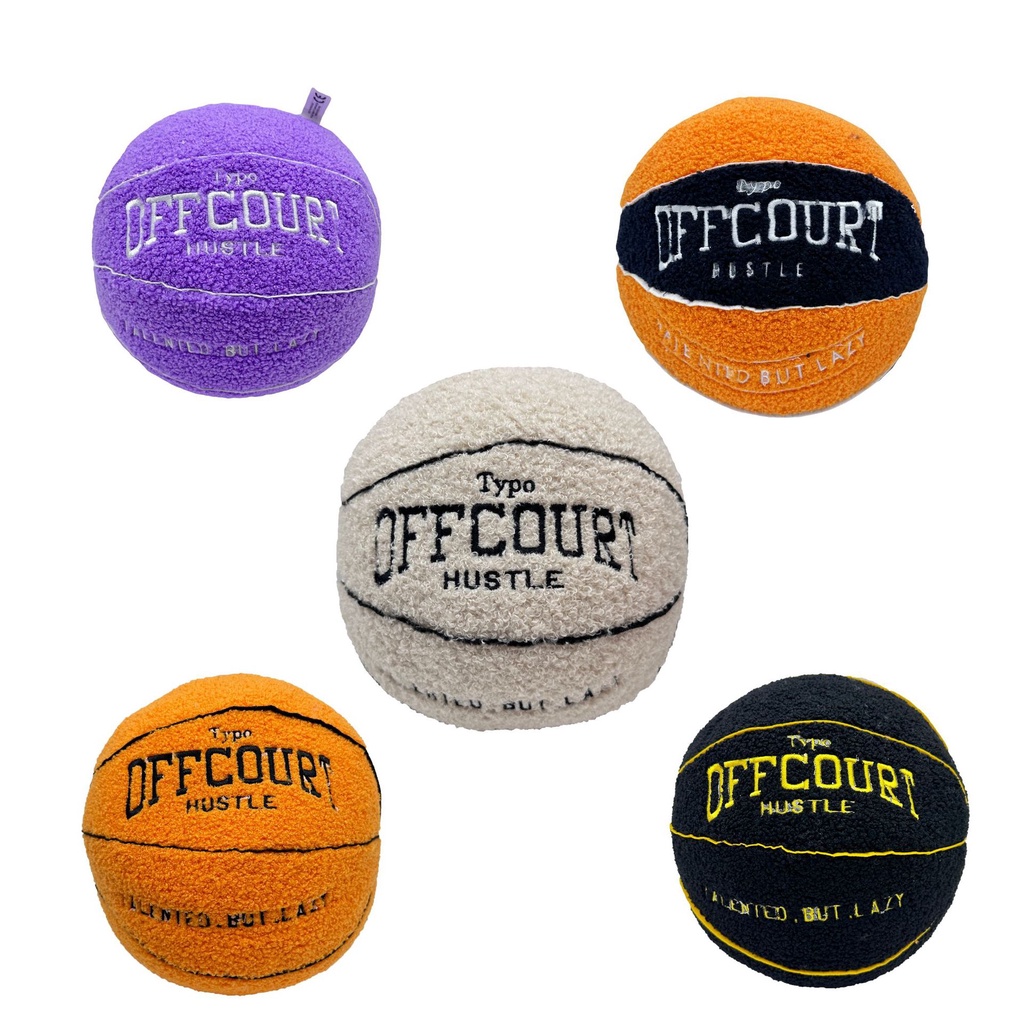 Offcourt Gối Nhồi Bông Hình Quả Bóng Rổ Hoạt Hình Dành Cho Trẻ Em