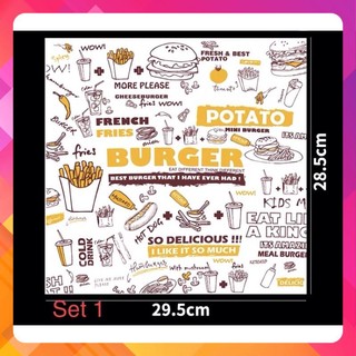Giấy dầu gói Hamburger 500 tờ