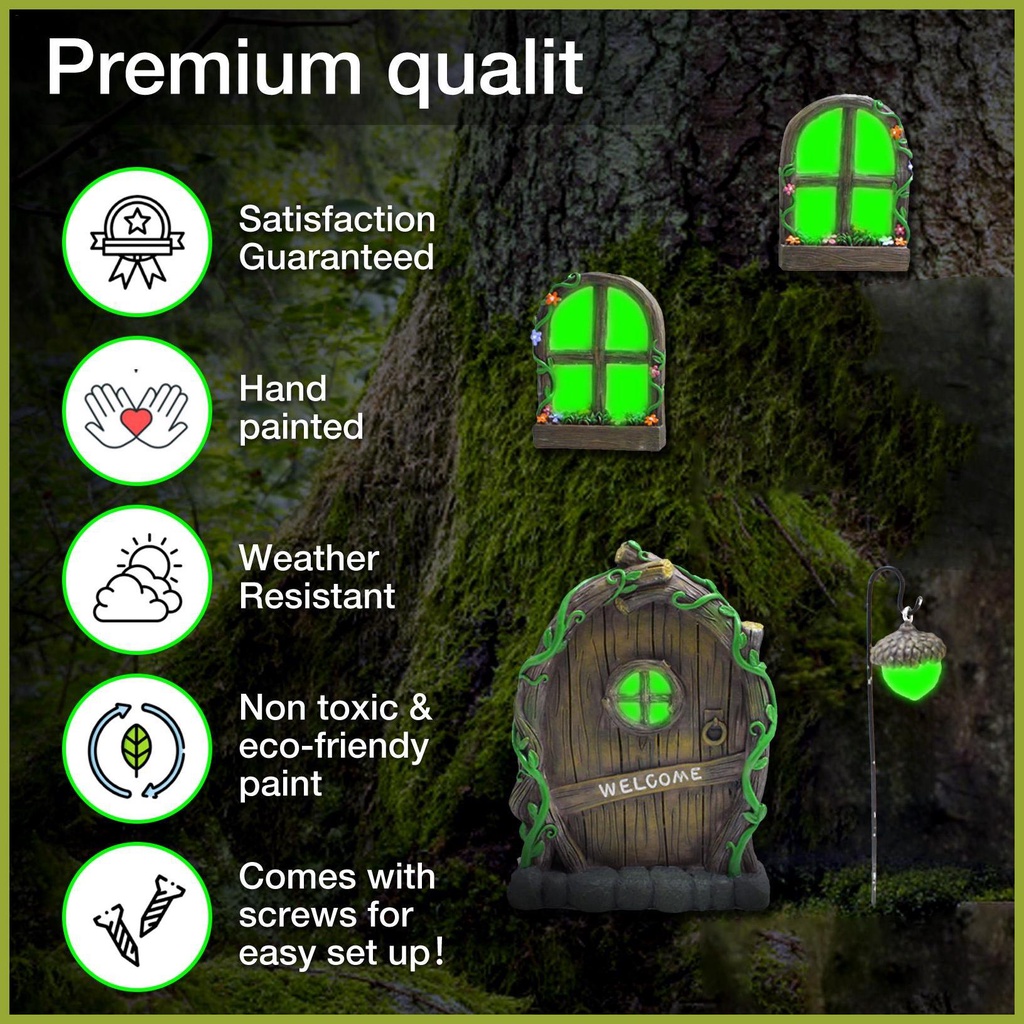 Cửa Sổ Và Cửa Ra Vào Phát Sáng Trong Bóng Tối Nghệ Thuật Dùng Trang Trí Vườn Thần Tiên tamvn | BigBuy360 - bigbuy360.vn